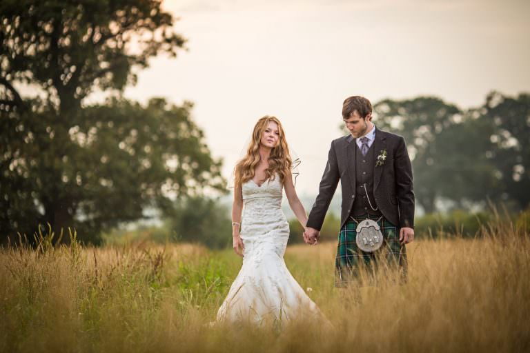 Wedding photographer in hundred house hotel field Chesire