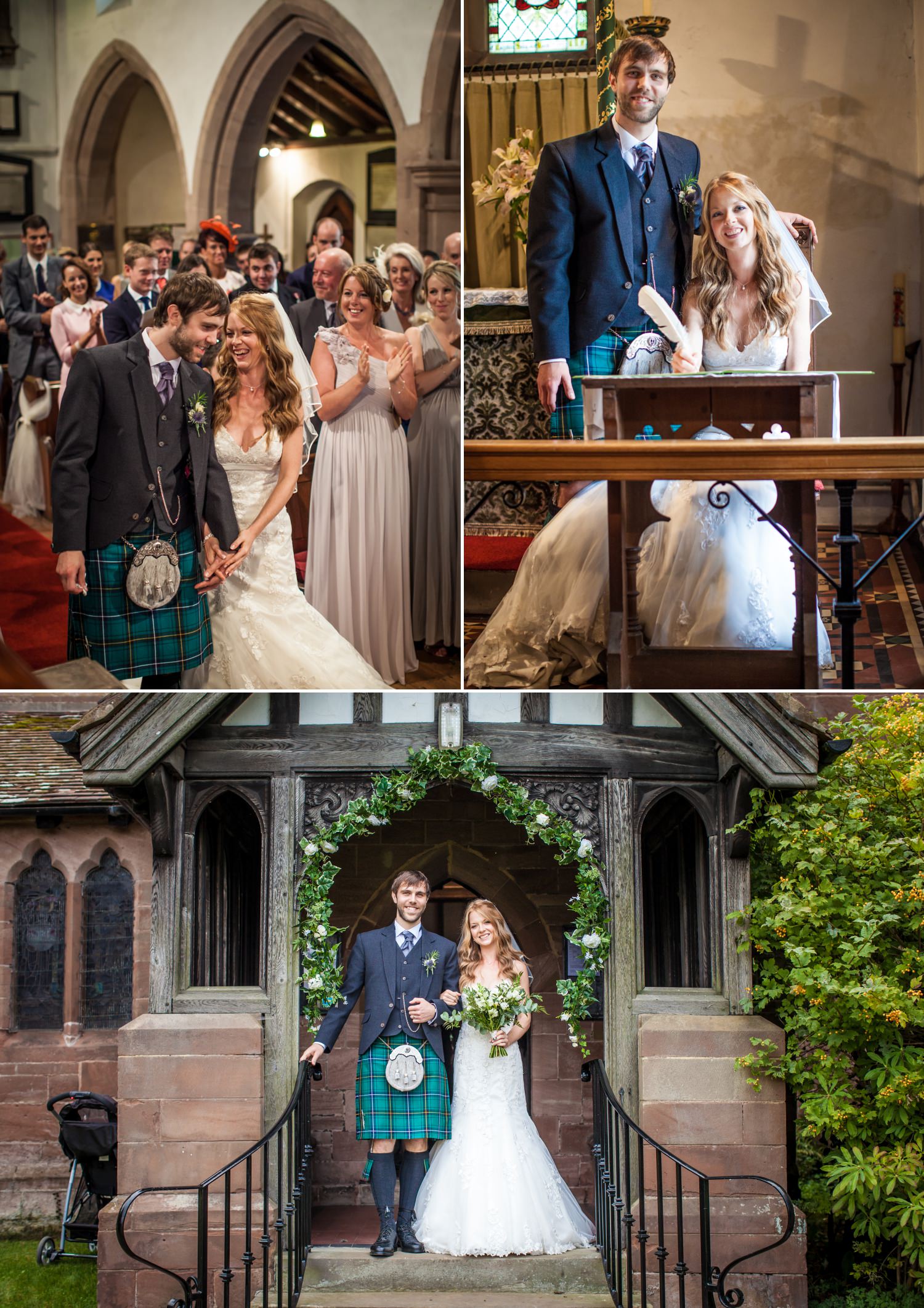 Wedding photography of the wedding ceremony at Hundred House Hotel