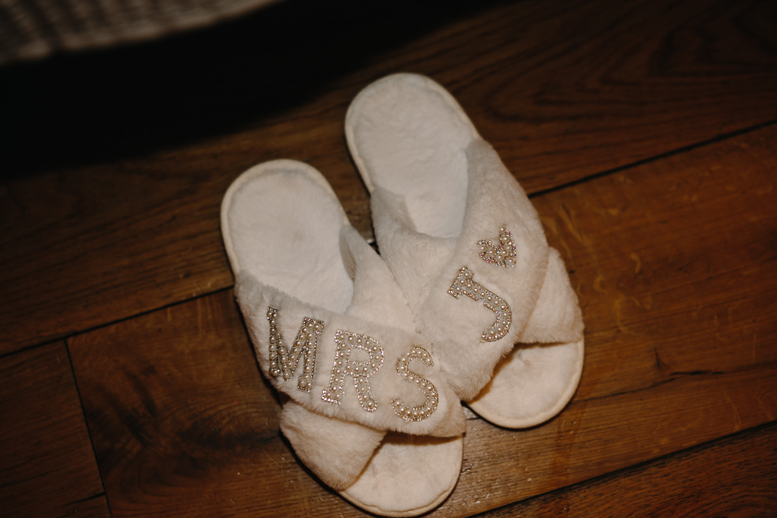customised wedding slippers