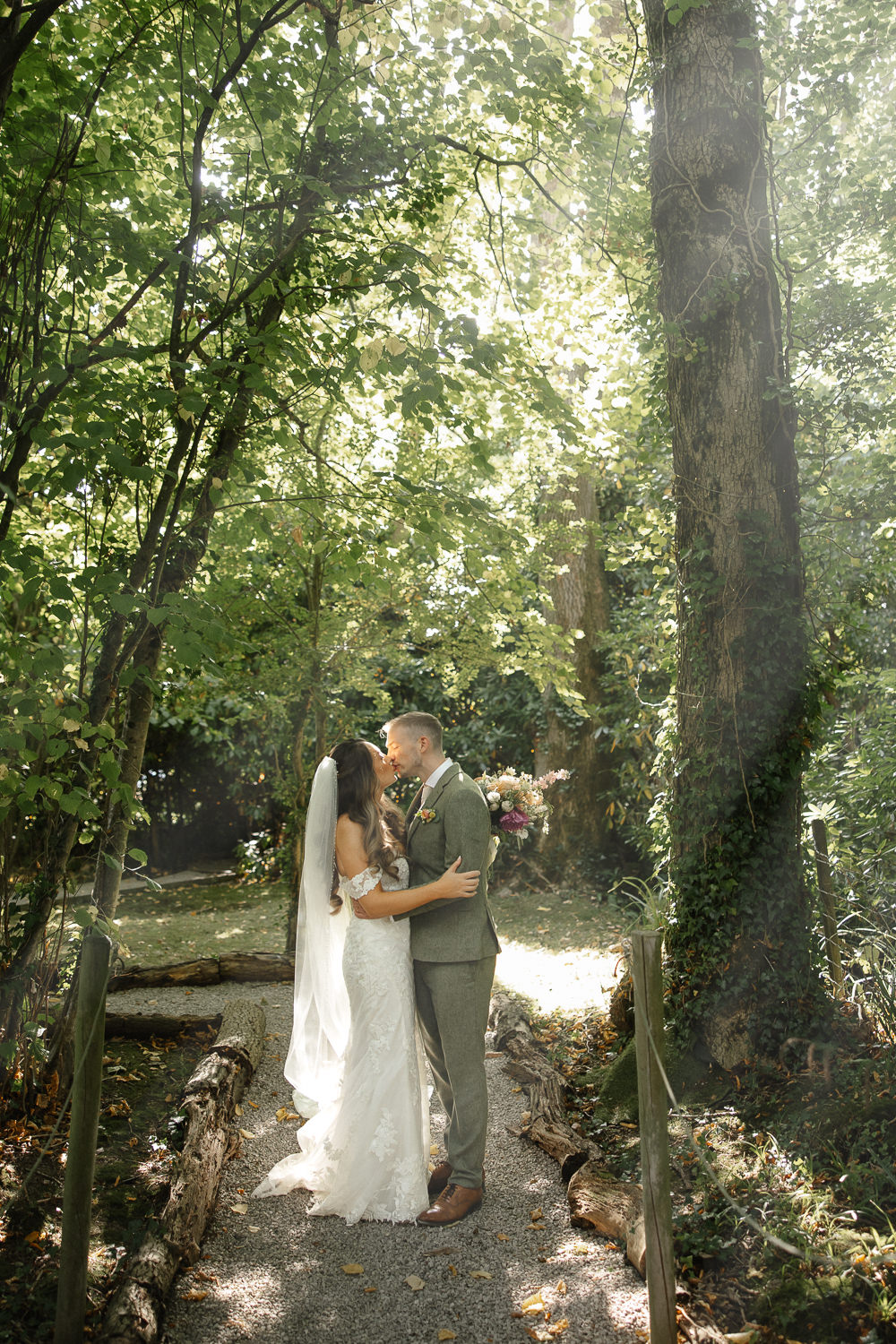 Henblas Country Park wedding photograph of couple
